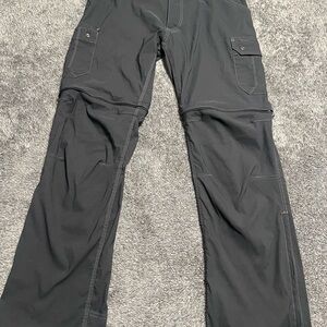 KÜHL Renegade Convertible Stealth Hiking Pants Men’s 36x32 Charcoal Gray
